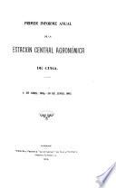 Primer informe anual de la Estación Central Agronómica de Cuba