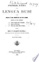 Primer paso á la lengua bubí