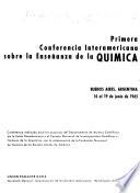 Primera Conferencia Interamericana sobre la Enseñanza de la Quimica