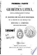 Primera parte de la Gramática latina