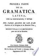 Primera parte de la gramatica latina