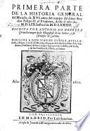 Primera parte de la historia general del Mundo ... desde el año de M.D.LIX. hasta el de M.D.LXXIIII. (Segunda parte, desde el año de M.D.LXXV.).