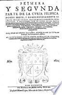 Primera y segunda parte de la Curia Filipica