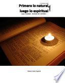 Primero lo natural, luego lo espiritual -Leyes mosaicas: Sombras de lo venidero – Volumen 2