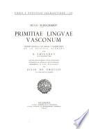 Primitiae lingvae vasconum