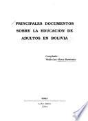 Principales documentos sobre la educación de adultos en Bolivia