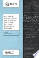 Principios de Buenas Prácticas para Bibliotecas Teológicas al Servicio de Programas de Doctorado