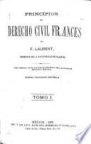 Principios de derecho civil frances