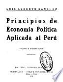 Principios de economía política aplicada al Perú