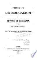 Principios de educación y métodos de enseñanza