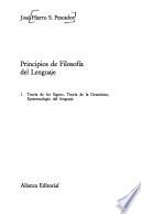 Principios de filosofía del lenguaje: Teoría de los signos, teoría la gramática, epistemología del lenguaje