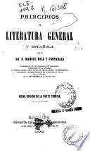 Principios de literatura general y española