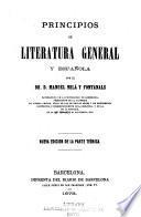 Principios de literature general y español