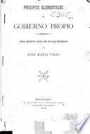 Principios elementales de gobierno propio