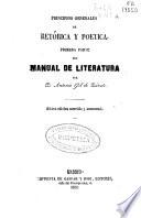 Principios generales de retórica y poetica