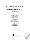 Principles and Practice of Anesthesiology