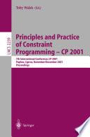 Principles and Practice of Constraint Programming - CP 2001