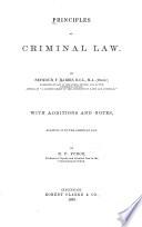 Principles of Criminal Law