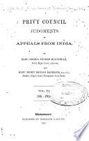 Privy Council Judgments on Appeals from India