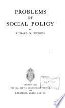 Problems of Social Policy