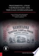 Procedimiento, litigio y representación ante tribunales internacionales