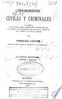 Procedimientos civiles y criminales