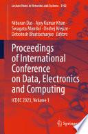 Proceedings of International Conference on Data, Electronics and Computing