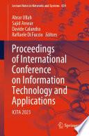 Proceedings of International Conference on Information Technology and Applications