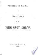 Proceedings of Meetings and Circulars