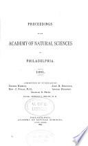 Proceedings of the Academy of Natural Sciences of Philadelphia