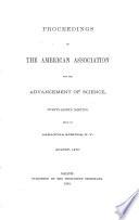 Proceedings of the American Association for the Advancement of Science
