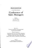 Proceedings of the ... Annual Conference of Sales Managers of Ohio Industries