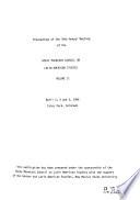Proceedings of the ... Annual Meeting of the Rocky Mountain Council on Latin American Studies