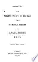 Proceedings of the Asiatic Society of Bengal