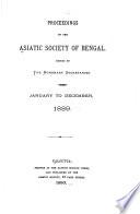 Proceedings of the Asiatic Society of Bengal