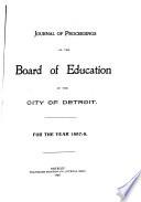 Proceedings of the Board of Education