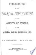 Proceedings of the Board of Supervisors of Otsego County