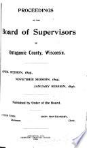 Proceedings of the Board of Supervisors of Outagamie County, Wisconsin