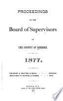 Proceedings of the Board of Supervisors of the County of Genesee