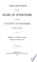 Proceedings of the Board of Supervisors of the County of Monroe