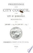 Proceedings of the City Council of the City of Minneapolis