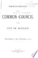 Proceedings of the Common Council of the City of Buffalo