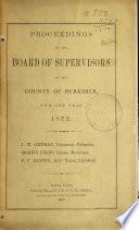 Proceedings of the County Legislature of the County of Herkimer