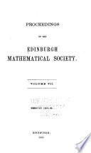 Proceedings of the Edinburgh Mathematical Society