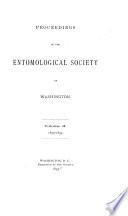 Proceedings of the Entomological Society of Washington