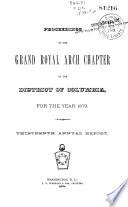 Proceedings of the Grand Lodge of Free and Accepted Masons of the District of Columbia
