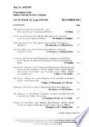 Proceedings of the Indian National Science Academy