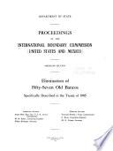 Proceedings of the International Boundary Commission, United States and Mexico