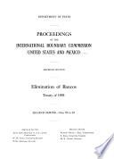 Proceedings of the International Boundary Commission, United States and Mexico