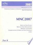 Proceedings of the International Conference on Integration and Commercialization of Micro and Nanosystems, 2007: Micro and nano systems ; Micro and nano devices ; Micro and nano mechanics ; Energy and micro and nano scale heat transfer
